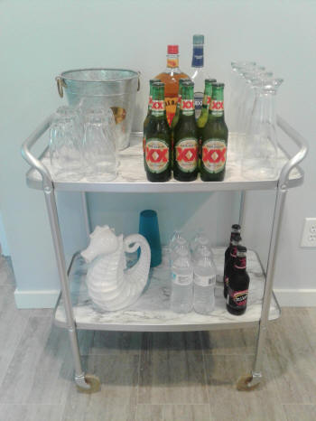 bar cart makeover