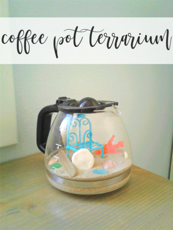 upcycle a coffee pot