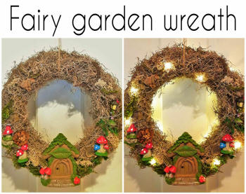 diy fairy garden wreath