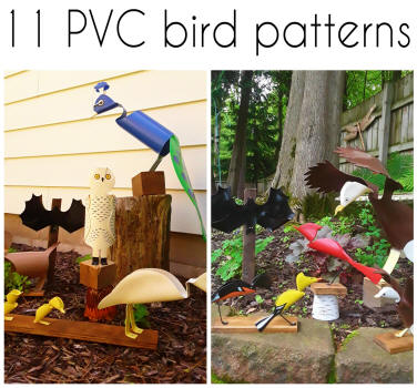 pvc pipe bird patterns