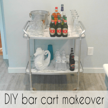 bar cart makeover