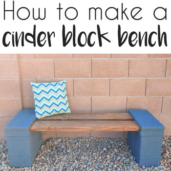 how to make a diy cinder block bench