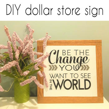 dollar store farmhouse signs