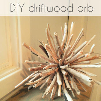 diy driftwood orb