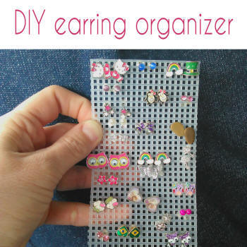 diy earring organizer