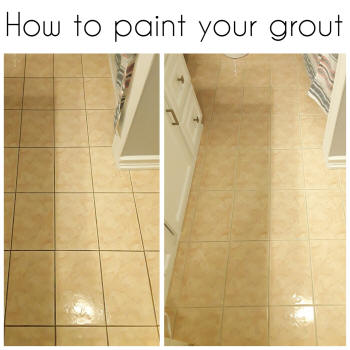 how to paint grout