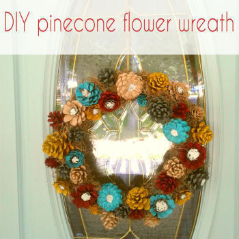 diy pinecone wreath