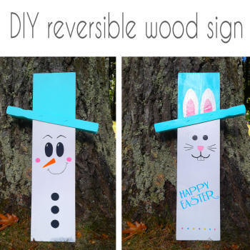 diy reversible wood sign