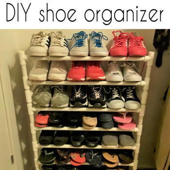 diy shoe organizer