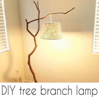 diy tree lamp