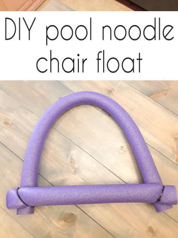 diy pool noodle chair float