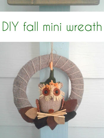 diy fall mini wreath