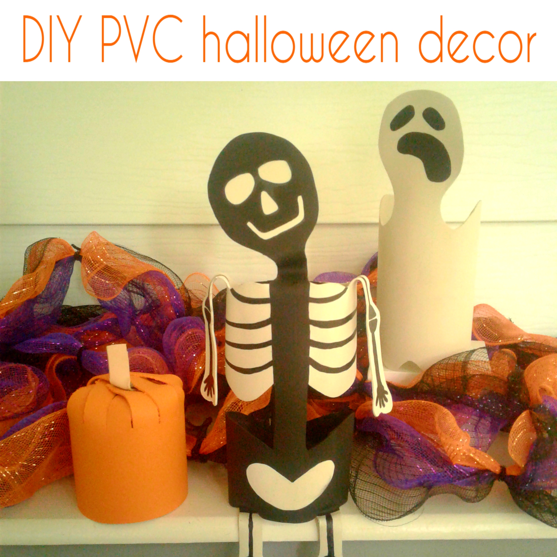 PVC pipe halloween decor patterns