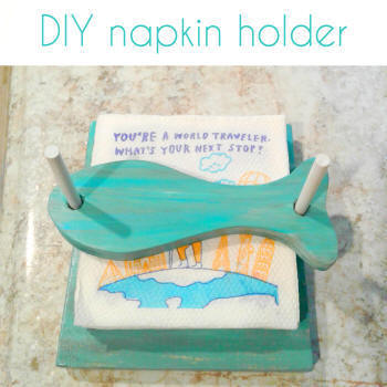 DIY wooden napkin holder | Crazy DIY Mom