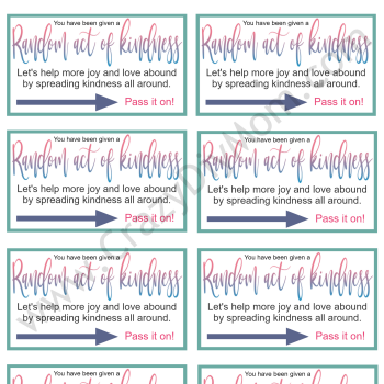 random act of kindness cards